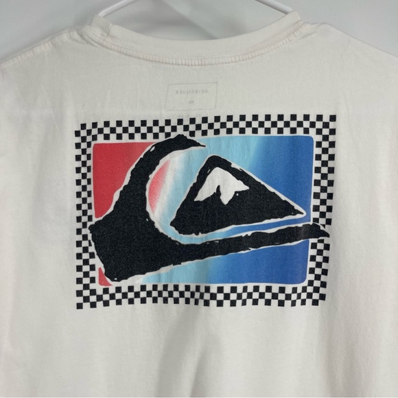 Quiksilver Boy's XL White Logo Tee - Picture 2 of 10